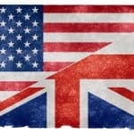 British and American flag