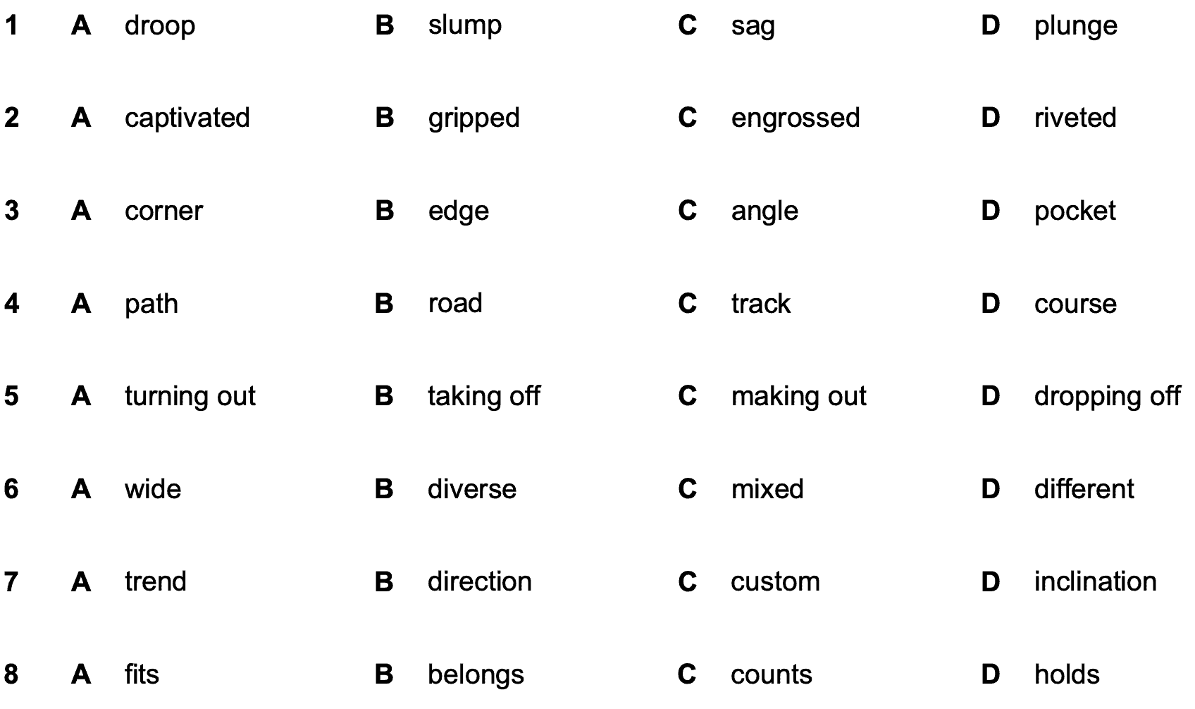 multiple-choice-options-cloze-task-c2 multiple choice options for a C2 Proficiency multiple-choice cloze task
