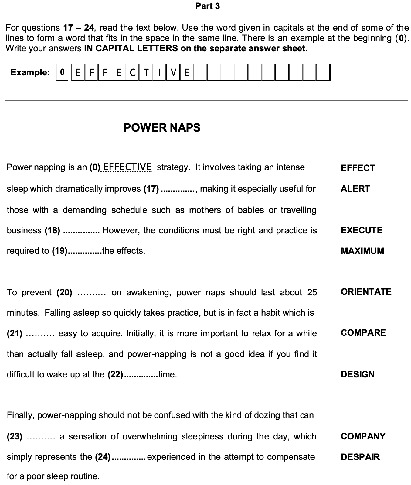 part-3-c2-use-of-english-paper-word-formation Part 3 task from a sample C2 Use of English paper