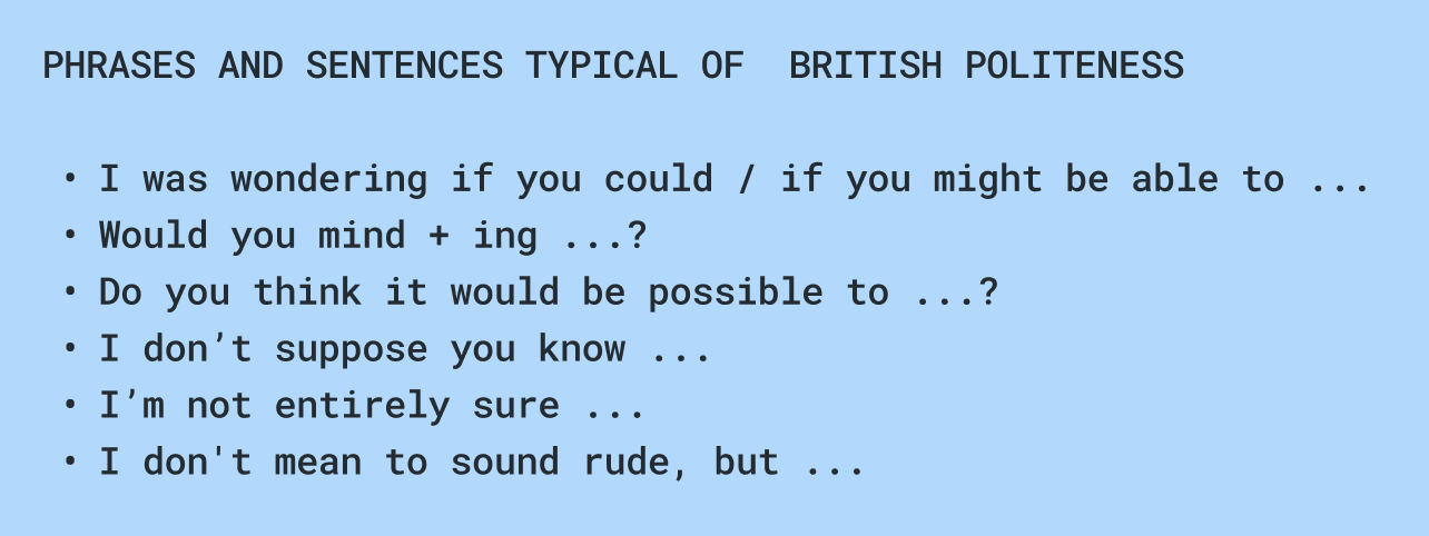 phrases-sentences-british-politeness phrases and sentence openers for British politeness